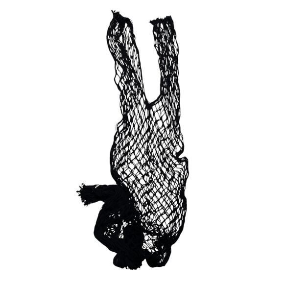 Frederick's of Hollywood Idina Bodystocking Lingerie Cover Up Black PLUS - Picture 1 of 1